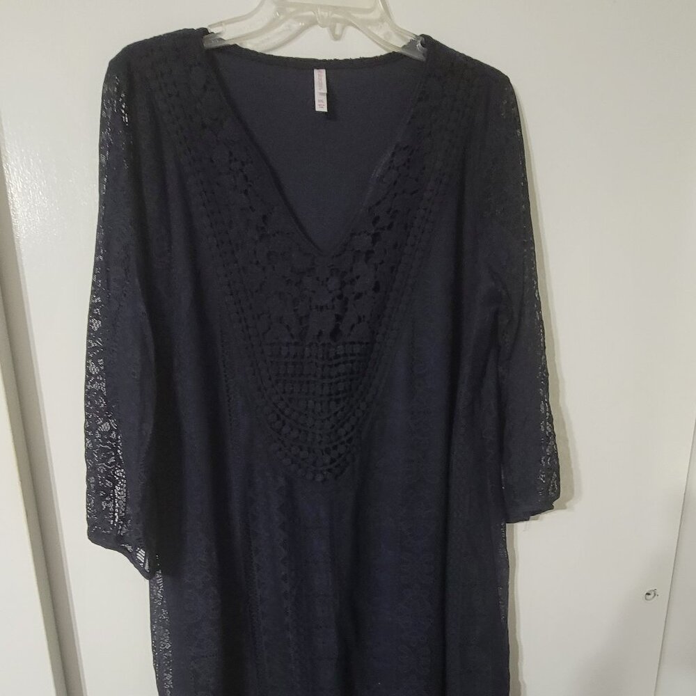 Blue Lace Dress. Exilaration. XXL.